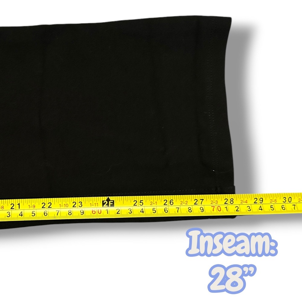 Quince Ultra-Stretch Ponte Straight Leg Pant Black Petite Medium Career Office - Picture 9 of 9